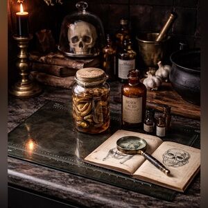 Vintage Histopathology Lab Glass Board Medical Oddity Dark Academia Goth Decor